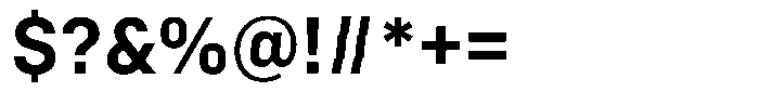 Bloka Sans Bold Font OTHER CHARS