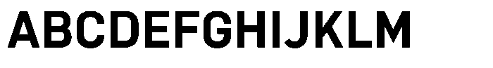 Bloka Sans Bold Font UPPERCASE