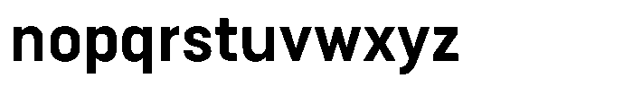 Bloka Sans Bold Font LOWERCASE