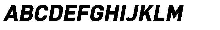 Bloka Sans Extra Bold Italic Font UPPERCASE