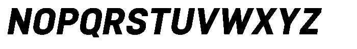 Bloka Sans Extra Bold Italic Font UPPERCASE