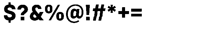 Bloka Sans Extra Bold Font OTHER CHARS