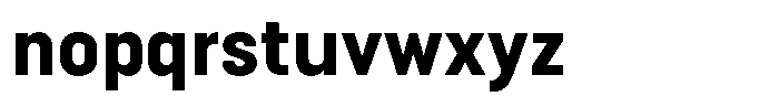 Bloka Sans Extra Bold Font LOWERCASE