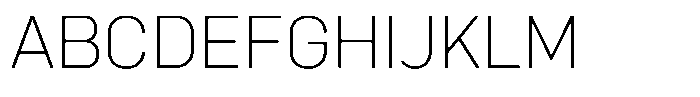 Bloka Sans Extra Light Font UPPERCASE