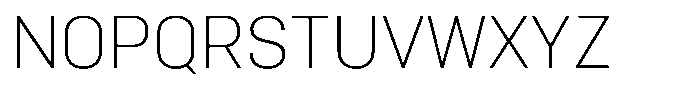 Bloka Sans Extra Light Font UPPERCASE