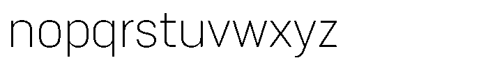 Bloka Sans Extra Light Font LOWERCASE