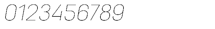 Bloka Sans Thin Italic Font OTHER CHARS