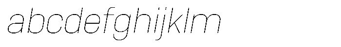 Bloka Sans Thin Italic FONT