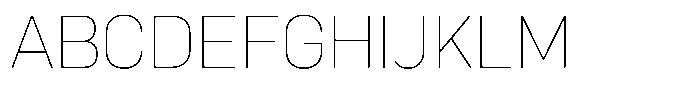 Bloka Sans Thin Font UPPERCASE