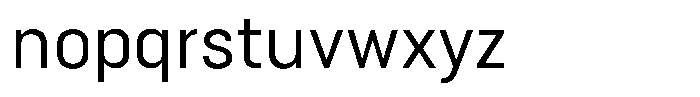 Bloka Sans Variable Thin Font LOWERCASE