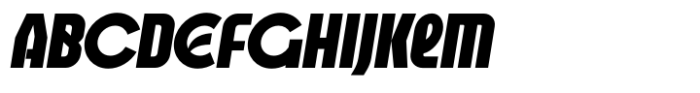 Blokecore Obelique Font UPPERCASE