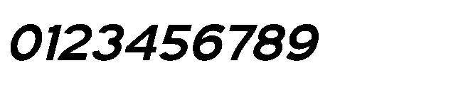 Bloker Italic Font OTHER CHARS