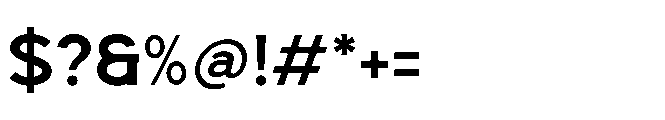 Bloker Regular Font OTHER CHARS