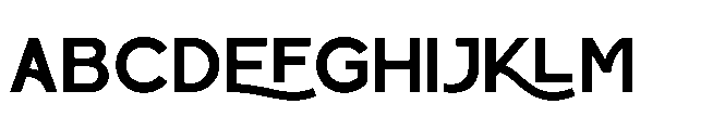 Bloker Regular Font UPPERCASE
