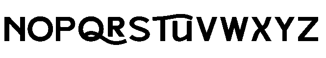 Bloker Regular Font UPPERCASE