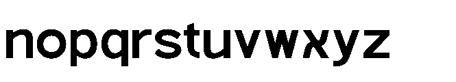 Bloker Regular Font LOWERCASE