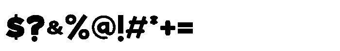 Bloksy One Font OTHER CHARS