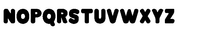 Bloksy One Font UPPERCASE
