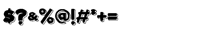 Bloksy Three Font OTHER CHARS