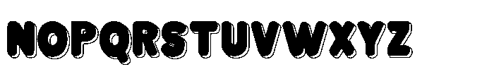 Bloksy Three Font UPPERCASE
