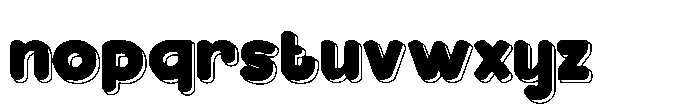 Bloksy Three Font LOWERCASE