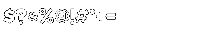 Bloksy Two Font OTHER CHARS