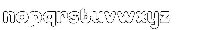Bloksy Two Font LOWERCASE