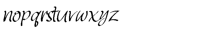 Blomag Choseno Font LOWERCASE