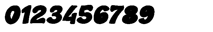 Blomby Reg Slant Regular Font OTHER CHARS