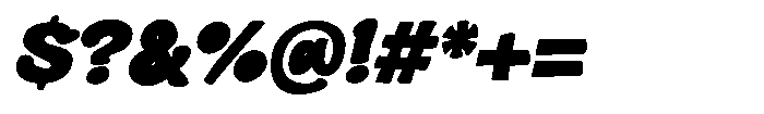 Blomby Reg Slant Regular Font OTHER CHARS