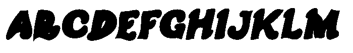 Blomby Reg Slant Regular Font UPPERCASE
