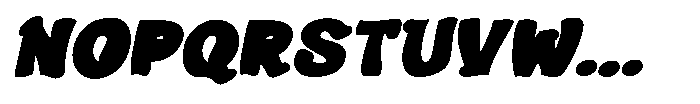 Blomby Reg Slant Regular Font UPPERCASE