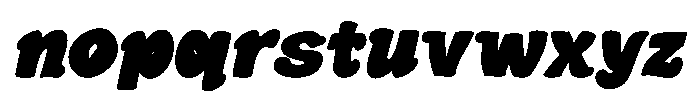 Blomby Reg Slant Regular Font LOWERCASE
