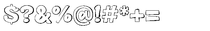 Blomby Regular Font OTHER CHARS