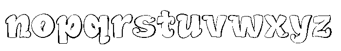 Blomby Regular Font LOWERCASE