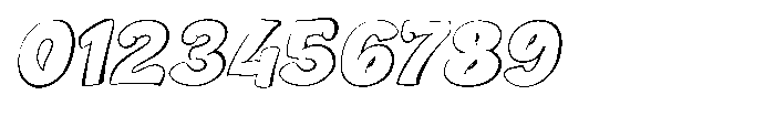 Blomby Slant Font OTHER CHARS