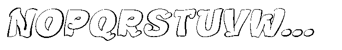 Blomby Slant Font UPPERCASE