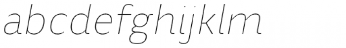 Blond Thin Italic Font LOWERCASE