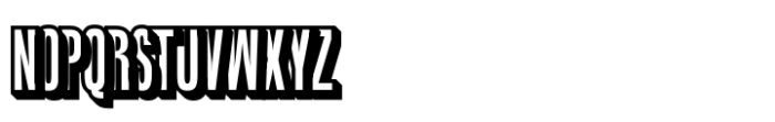 Blonden Extrude Right Font UPPERCASE