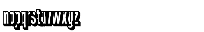 Blonden Extrude Right Font LOWERCASE