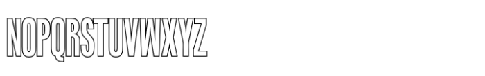 Blonden Outline Font UPPERCASE