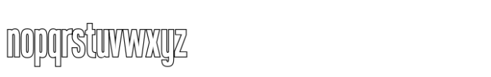Blonden Outline Font LOWERCASE
