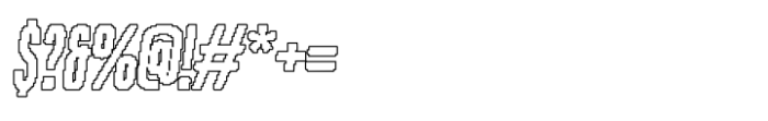 Blonden Pixel Outline Font OTHER CHARS