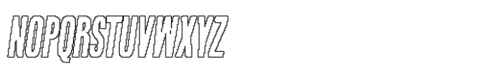 Blonden Pixel Outline Font UPPERCASE