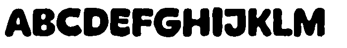 Blone Font UPPERCASE