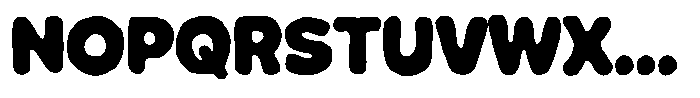 Blone Font UPPERCASE