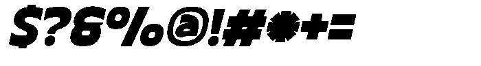 Blonkra Italic Font OTHER CHARS