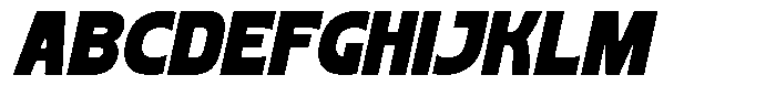 Blonkra Italic Font UPPERCASE