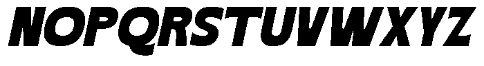 Blonkra Italic Font UPPERCASE