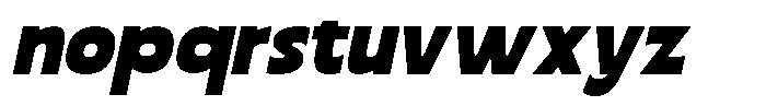 Blonkra Italic Font LOWERCASE